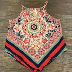 Unique colorful blouse!